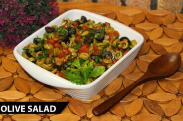 Olive salad Recipe I 2 mins Quick & Easy Healthy Recipe I Rich Nutrients I Easy to Make