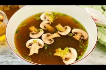 Japanese Clear Mushroom Soup | Viral Soup from Tiktok | Low Calorie Soup for Weight Loss