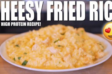 ANABOLIC CHEESY CHICKEN FRIED RICE | My NEW FAVORITE Healthy Recipe!