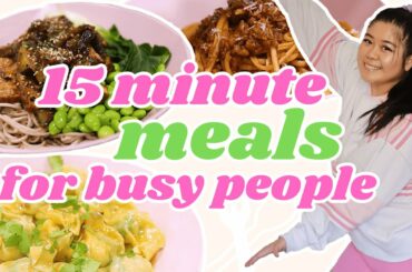 15-MINUTE MEALS FOR FAT LOSS | easy + healthy dinner & lunch recipes ft. Crow Cay