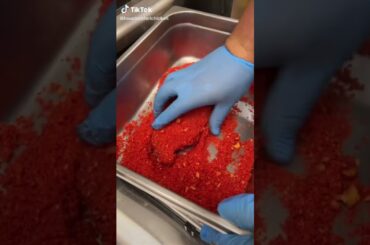 delicious hot cheeto hot chicken sandwich