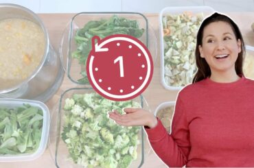 1 Hour Prep! 4 Healthy Vegan Lunches & Dinners using Leftovers & Pantry Staples!