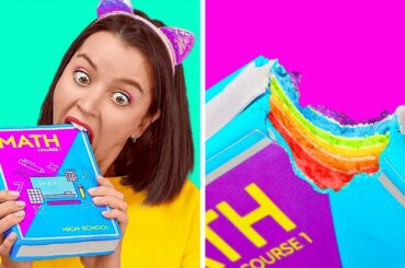 Edible DIY School Supplies || Crazy Ways To Sneak Snacks Into Class