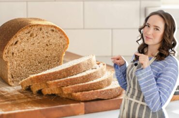 Healthy Whole Wheat Sourdough Sandwich Bread!