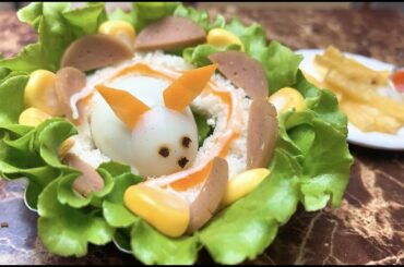 How To Make Breakfast Salad with Sausage / Esay Miniature Sausage Salad Recipe / Cooking Mini Food