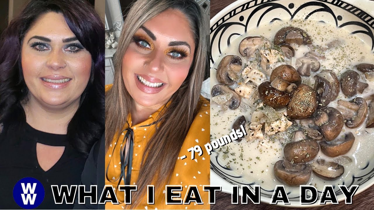 WHAT I EAT IN A DAY ON WW TO LOSE WEIGHT – CREAMY CHICKEN & MUSHROOM SOUP – HEALTHY MEALS!! WHAT I EAT IN A DAY ON WW TO LOSE WEIGHT - CREAMY CHICKEN & MUSHROOM SOUP - HEALTHY MEALS!!