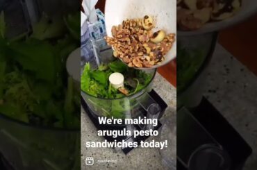 Arugula pesto sandwiches | Easy, simple & healthy vegetarian cooking