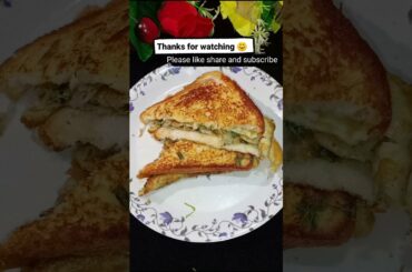 Bread Egg Omelette Recipe | Instant Breakfast Recipe #shorts #trending #viral