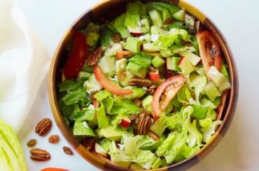 Apple Pecan Lettuce Salad | Healthy Salad Recipe | Quick Salad