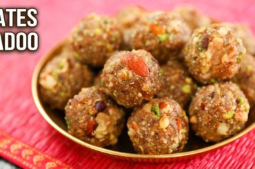 Dates Ladoo Recipe | Sugar-free Dates and Nuts Ladoo | Healthy Dry Fruits Ladoo | Energy Balls