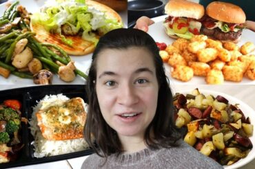 EASY + HEALTHY DINNER IDEAS // Gyros, Salmon and Rice, Sheet Pan Kielbasa, Elk Burgers