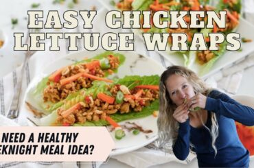 EASY CHICKEN LETTUCE WRAPS | 30 MINUTE MEAL | HEALTHY, QUICK AND EASY DINNER | ONE PAN MEAL
