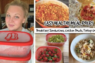 Easy Healthy WW MEAL PREP! Breakfast Sandwiches, Chicken Bowls, Turkey Goulash!