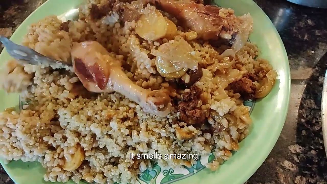 Delicious Healthy Quinoa and Barley Maglooba Recipe!!(Low calorie!) Must Try! Yum! so flavorful! Delicious Healthy Quinoa and Barley Maglooba Recipe!!(Low calorie!) Must Try! Yum! so flavorful!