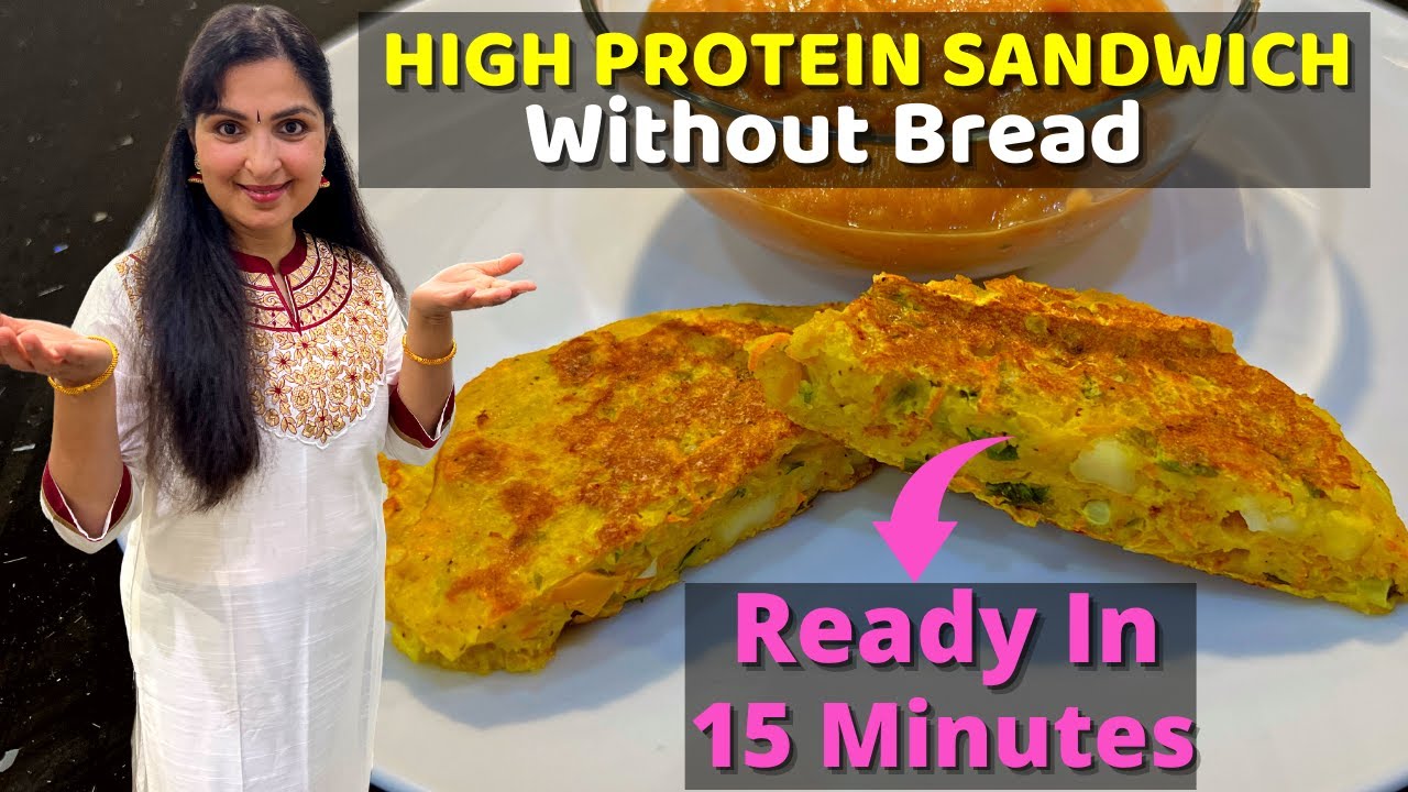 High Protein Sandwich Without Bread | NO GRAIN | NO FLOUR | NO BUTTER | Easy #breakfast #SnackRecipe High Protein Sandwich Without Bread | NO GRAIN | NO FLOUR | NO BUTTER | Easy #breakfast #SnackRecipe