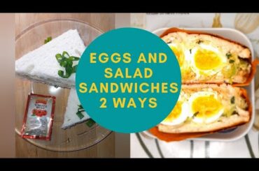2 Sandwich Recipes for breakfast, lunch or snacks| Egg sandwiches 2 ways| lunchbox ideas