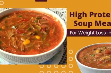 High Protein Soup Meal for Weight Loss | Easy Kala Chana Soup Recipe | Healthy Lunch or Dinner