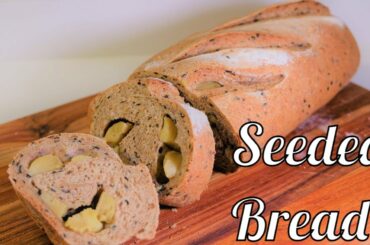No knead, easy, healthy, vegan ~ Seeded Bread with Sweet potato filling[Gourmet Apron 416]