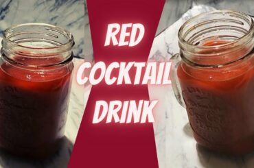Refreshing Red Cocktail Cooler Health Cravings| Diet Drink Recipe | Healthy Cocktail For Weight Loss
