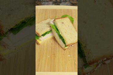 A Quick Lunch Pack For Work | Turkey Sandwich | No Cheese Non Toasted#shorts