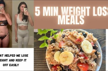 5 Minute Weight Loss Meals I Ate to Lose 70 LBS / Starch Solution For Maximum Weight Loss/ WFPB