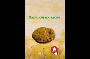 Besan cheela recipe || Homemade healthy snacks recipe || Inu's Cooking