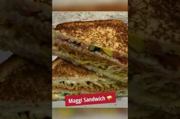 Easy Maggi Sandwich Recipe | Cheesy Maggi Toast Sandwich | Snack Recipe | Rasoi Lifestyle #Shorts