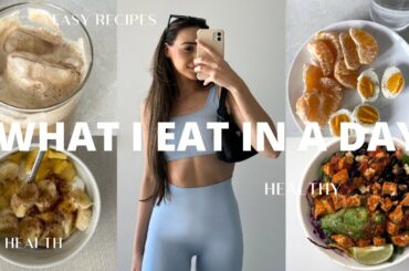 WHAT I ATE IN A DAY + DAILY VLOG: easy, simple, + healthy recipe ideas | Katelynn Nolan
