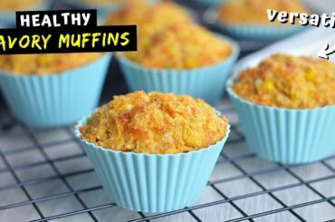 Healthy SAVORY MUFFINS I make every week for breakfast