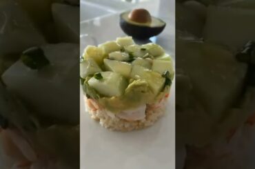 Spicy California Shrimp Stacks - Healthy Sushi Ideas - Easy Sushi Recipes Meal Prep Ideas#shorts