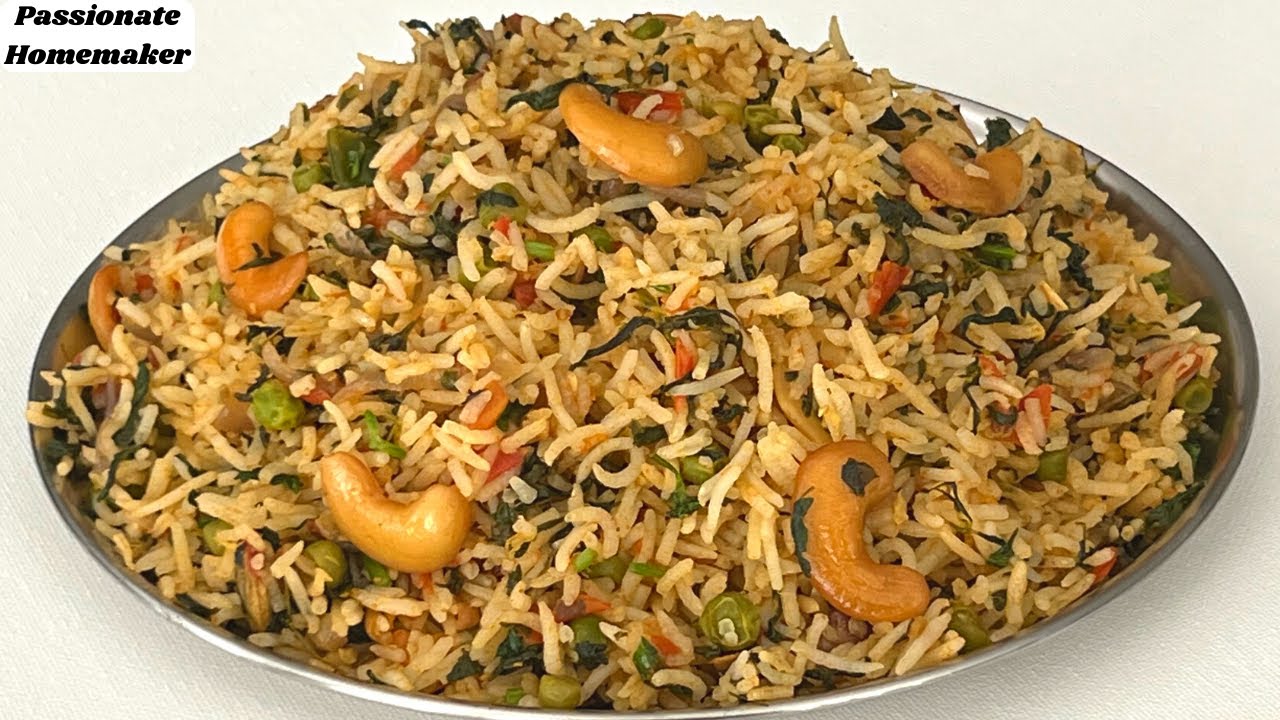 Easy & Healthy Rice Recipe – Iron Rich Recipe – How To Make Fenugreek Rice Recipe-Methi Rice Recipe Easy & Healthy Rice Recipe - Iron Rich Recipe - How To Make Fenugreek Rice Recipe-Methi Rice Recipe