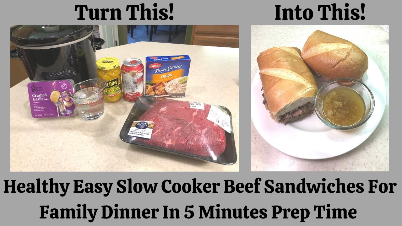 Healthy Easy Slow Cooker Beef Sandwiches For Family Dinner Recipe Episode #2 #beefsanwiches #meals Healthy Easy Slow Cooker Beef Sandwiches For Family Dinner Recipe Episode #2 #beefsanwiches #meals