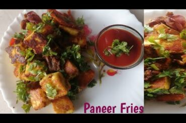 Make Crispy Paneer Freis In 5min Easy & Healthy Snack Recipe |How To Make Tandoori Paneer In Pan