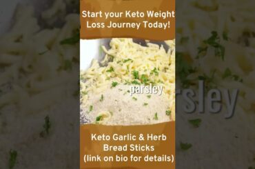 Amazing Healthy Keto Recipe - Keto Garlic & Herb Bread Sticks #Shorts #Weightloss #Ketodiet #Recipe