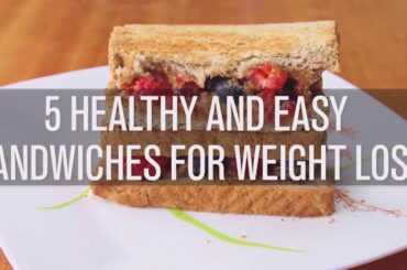 5 Healthy and easy  breakfast sandwiches