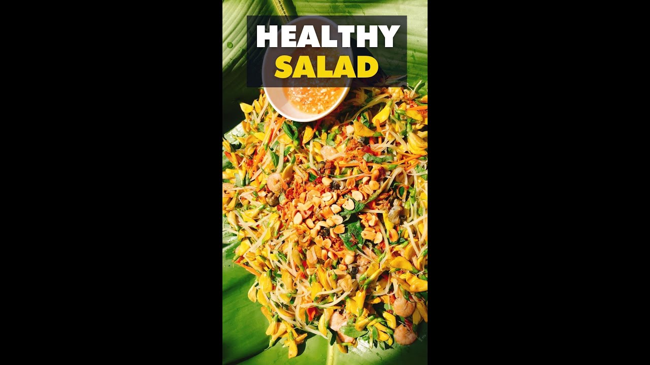 Healthy Salad Recipe With Flowers & Papaya You Should Tried | Chez Nhung Cooking #shorts Healthy Salad Recipe With Flowers & Papaya You Should Tried | Chez Nhung Cooking #shorts