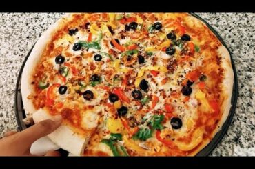 Chicken Fajita Pizza Recipe | Easy Homemade Pizza | Fast food Recipes | Easy Snacks to make at home