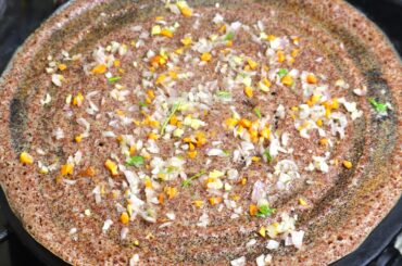 crispy ragi dosa recipe | healthy weight loss recipe | how to make ragi millet dosa
