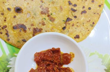 Mixed Flour Pratha with Onion | Healthy Breakfast Recipe #shorts #short
