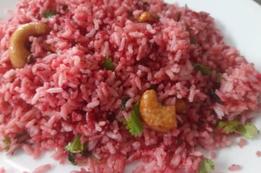 Beetroot rice/quick lunch box recipes/ healthy rice recipe /leftover rice #beetrootrecipes.