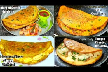 4 Types Easy Omelette Recipes for Breakfast | Tasty & Healthy Breakfast Recipe #omelette  #TastyFood