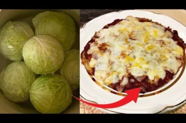 KETO FRIENDLY, HEALTHY AND MOUTHWATERING CABBAGE, CHEESE AND EGG PIZZA: ZERO BREAD OR FLOUR!!