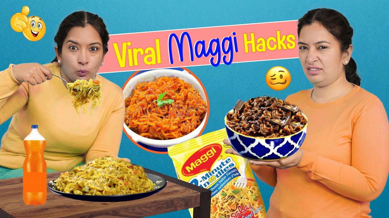 4 Viral MAGGI FOOD Recipes and Hacks | CookWithNisha 4 Viral MAGGI FOOD Recipes and Hacks | CookWithNisha