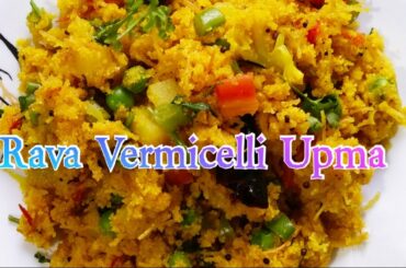 Rava Vermicelli Upma//Healthy Breakfast Recipe