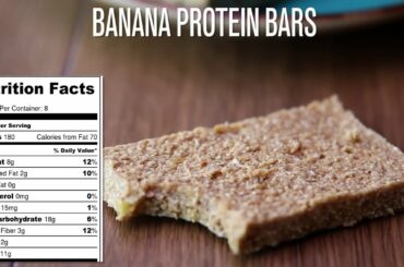 Healthy Low Calorie Recipe For Weight Loss | Banana Protein Bars | Booths Fitness