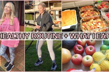 HEALTHY DAILY ROUTINE, WHAT I EAT IN A DAY + MEAL PREP | Emily Norris AD