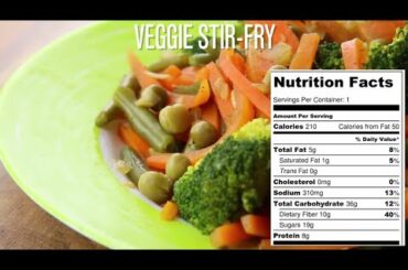 Veggie stir fry - A healthy, low-calorie recipe for weight loss