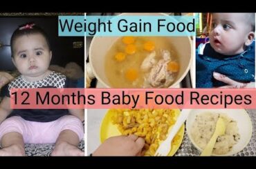 4 Weight Gain & healthy Baby food Recipes for 12 months baby/Toddler & Mom Morning to Night Routine