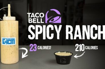 5 Minute Taco Bell Spicy Ranch | 23 Calorie Sauce | Copycat Recipe