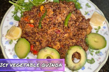 SPICY VEGETABLE QUINOA | Healthy Quinoa with Red Kidney Beans | Weight Loss Recipe | 30 Minutes Meal